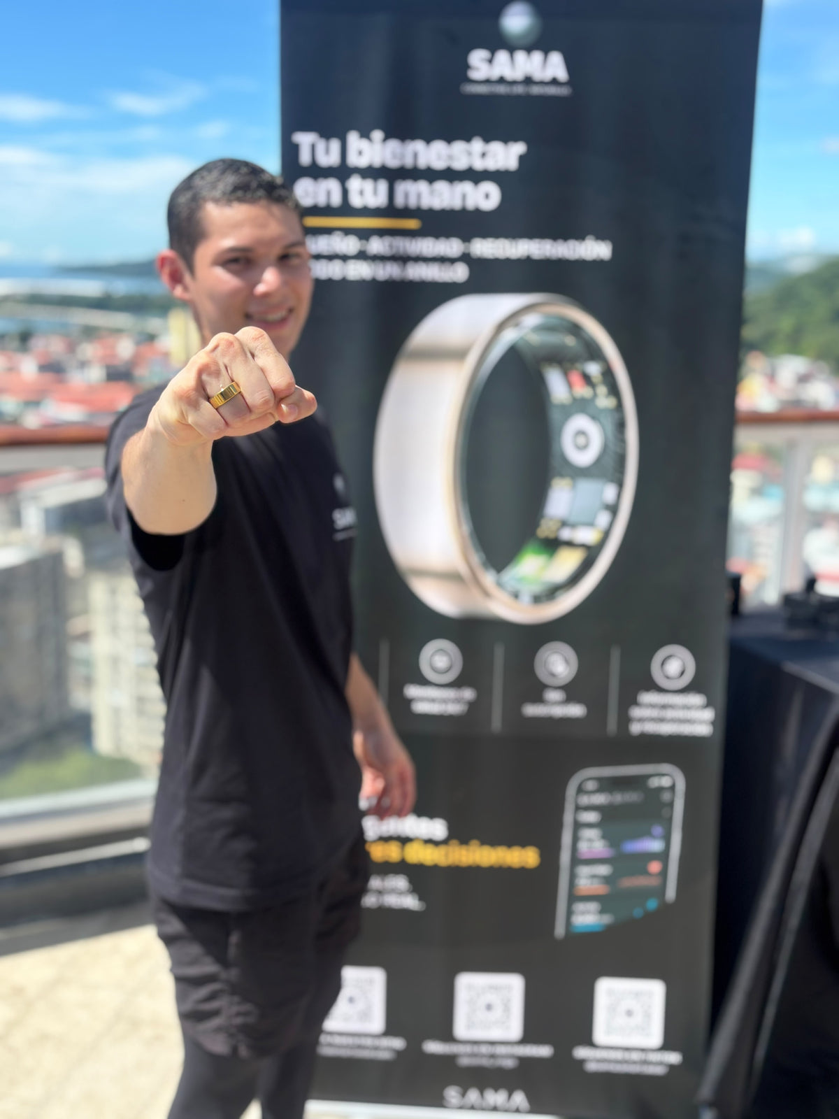 SAMA Smart Ring – Gold, Rose Gold & Black