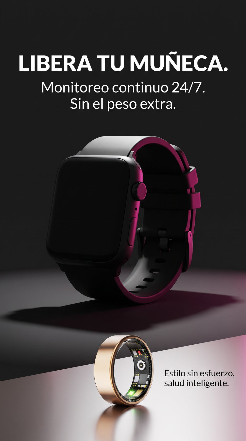 SAMA Smart Ring – Gold, Rose Gold & Black
