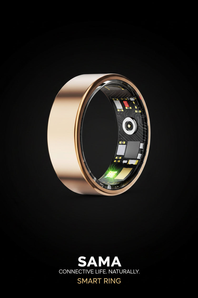 SAMA Smart Ring – Gold, Rose Gold & Black